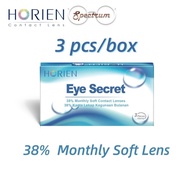 (3 pcs) Horien Eye Secret 38% Monthly Disposable Lens Clear Contact Lenses