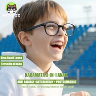 HP MKTRIZZ Children's Anti-Radiation Photochromic Anti-UV Glasses Flexible TR90 Framehp Free Strap