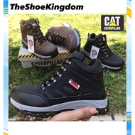 🔥Ready Stock🔥 Comfortable CAT Caterpillar Highcut Workshop Safety Shoes(steel toe)/Kasut Safety Boot Caterpillar besi