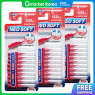 Neo Soft I-Shaped Interdental Brush (Ssss / 0.4mm / 10-Count) X 3 Packs Dupont Bristles Portable wit