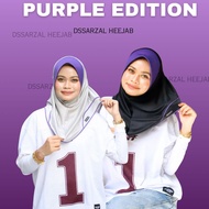 DSSARZAL Purple Edition Sports Hijab Tudung Sarung Sukan Quick Dry Lightweight Breathable