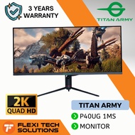 Flexi Tech TITAN ARMY 40 inch IPS Ultrawide WQHD 2K 144Hz 1ms HDR Gaming Monitor (P40UG)