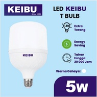 CAHAYA KEIBU T-Bulb LED 5watt (5W) White Light Lamp.