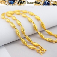 Gold olive chain gold necklace female models couple 916 classic men's large chain gold jewelry