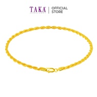 FC1 TAKA Jewellery 916 Gold Bracelet Rope