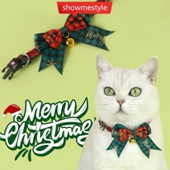 SMS Christmas Cat Bell Collar Adjustable Soft Lucky Charm Vibrant Color Cat Jewelry Party Costume Ki