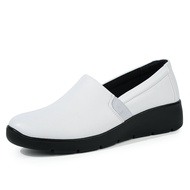 Hawkwell Womens Slip On Nurse Shoes Work Shoes White/Black-6921