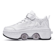 SHIYAN | Giày Trượt Patin 4 Bánh Co Dãn Không Nhìn Thấy cho Học Sinh Trung Học