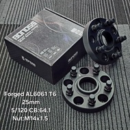 Wheel Spacer 25mm 5/120 CB:64.1 Nut:M14x1.5  - Bonoss Spacer Kit