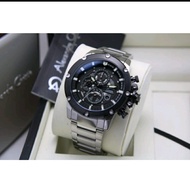 Alexandre Christie 6564 Rantai Silver Jam tangan pria Original