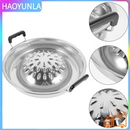 HAOYUNLA Professional Grill Charcoal Tray Reusable Pan Korean Bbq Stove Household Stainless Steel Roasting Supplies