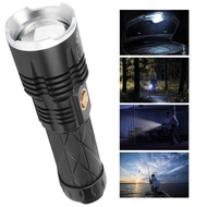 rubikcube XHP90 TypeC Rechargeable Flashlight Dimmable MultiFunctional Hand Lamp Torch Light
