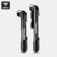 Captain Tas Bicycle Portable Air Pump Mini Road Bike Air Pump Mountain Bike Air Pump with Air Pressu