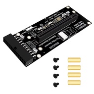 Oculink SFF-8612 PCI-E 4.0 X16 Adapter Riser Card 24Pin Power Supply for GPU High-Speed Stable Exten