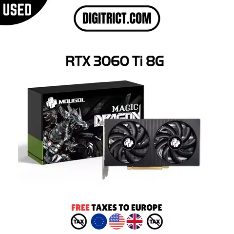 New Graphics Card Nvidia GeForce RTX3060Ti 8G GDDR6 Video Memory Gaming Cards PCIEx16 4.0 256Bit Des