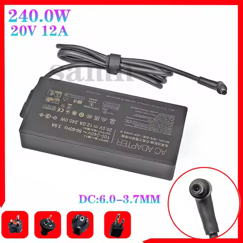20V 12A 240W 6.0*3.7MM Charger ADP-240EB B Laptop adapter For ASUS ROG Strix Scar 15 GX550LXS RTX208