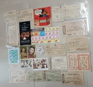 1993年麥當勞美食套餐優惠券廣告.1948年保險燕梳有印花稅郵票.佰伴百貨公司膠袋.1986年英女皇訪問沙田龍康邨,名信片.n1961年香港保良局賣旗籌款舊收據.1941年戰前香港廣東銀行保險箱舊收