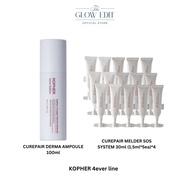 KOPHER CUREPAIR Derma Ampuoule Mist 100ml, Melder SOS System 30ml - 3D Radiance, Glass Skin, Derma R