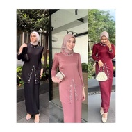 Zaheira Store -Elliza Satin Set Baju Kurung Melayu for weddings, braidsmaid Kurung Melayu, Party Dre