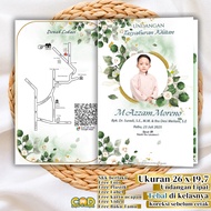 Circumcision invitation, unique price, fast process, luxurious, premium color, pcs, code P8