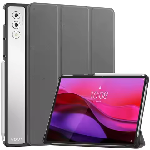 Magnetic Tablet Case For Lenovo Yoga Tab Plus 12.7'' 2025 TB520FU Case Clear Back Stand Funda For Le