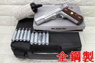 武SHOW 鋼製 INOKATSU COLT M1911 手槍 CO2槍 銀 實木 優惠組E 井勝 1911 柯特 