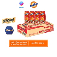 Thùng 48 hộp 180mL Thức uống lúa mạch hương vị sô-cô-la Ovaltine DHA+/ X2 CANXI - YOOSOO