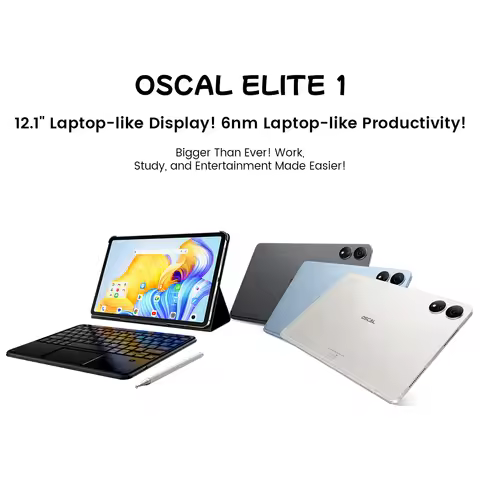 OSCAL ELITE 1 Tablet Android 14, 12.1 inch 2.5K Display MTK Helio G99 8GB 256GB 8800mAh Battery 33W 