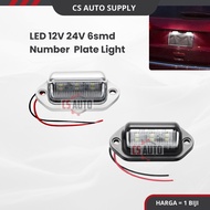 CS 1pc LED 12V 24V 6smd License Plate Number Tag Light CS 1pc LED 12V 24V 6smd License Plate Number 