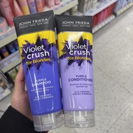 Ready Stock UK John Frieda Remove Yellow Brightening Fixing Color Correction Purple Shampoo Conditio