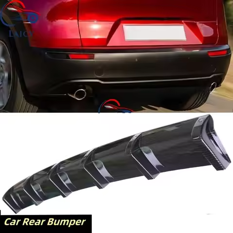 LAICY For M-azda CX30 CX3 CX50 CX5 Car Rear Bumper Side Diffuser Lip Spoiler Splitter Spoiler Shark