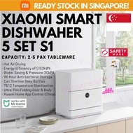 [NEW] XIAOMI Mijia Smart Desktop Dishwasher 5 Sets S1 - Countertop Baby Bottle Washer &amp; Steriliser