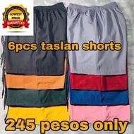 6PCS TASLAN SHORTS FOR MEN AND WOMEN -