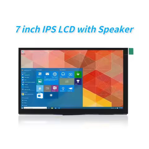 7 Inch Raspberry Pi 4 Model B Touch Screen 1024x600 IPS Capacitive LCD with Speaker for Raspberry Pi