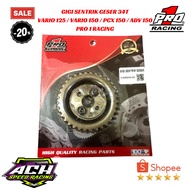 34T CENTRIC SHIFT GEAR VARIO 125 / VARIO 150 / PCX 150 / ADV 150 PRO 1 RACING
