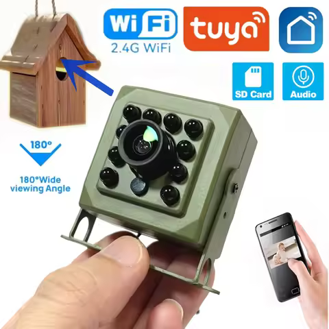 6MP 4MP Tuya Smart Life Bird Watching Camera IR CUT Wireless Indoor Wildr Wifi Birdcage Camera POE I