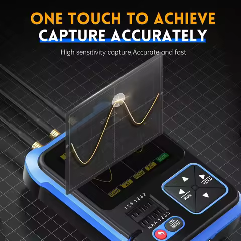 FNIRSI DSO-TC3 Handheld Digital Oscilloscope Mini 3in1 Multifunction Tester Transistor Tester Signal