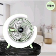 Kipas Angin Portable Type F13 With Lampu LED Warna Warni Angin Kencang