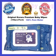 [LIVE] Koraru Premium Baby Wet Wipe Wipes for Hand, Mouth, Body Alcohol Free,Fluroscent Free (100pc)