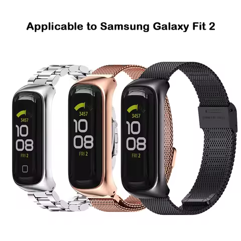 UTHAI S50 Metal 304 Stainless Steel Milan Buckle Magnetic Strap Suitable for Samsung GALAXY FIT 2 In