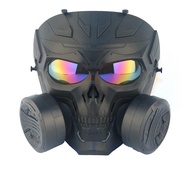 M10 Face Mask Tactical For BB Gun CS Airsoft Game Costume Halloween Party Movie Props Anti-Fog Lens Protective Skull