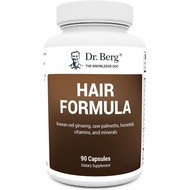 Dr. Berg All-in-One Vitamins for Hair, Skin, & Nails - Advanced Formula with Biotin, Saw Palmetto, D
