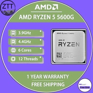 ใช้ AMD Ryzen 5 5600กรัม R5 5600กรัม3.9GHz หกแกนสิบสองเกลียว65W L3เครื่องประมวลผลซีพียู = 16เมตรเต้า