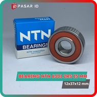 NTN 6301 2RS 15 MM BEARING DIAMETER 15X37X12 MM JAPAN BEARING TWO-SIDED RUBBER CAP BEARING BEARING T