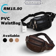 Hotitem Waist Bag PU Leather Casual Wear Motorcycle Accessories Pouch Bag Men Beg Pinggan Lelaki Pus