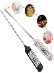 Tp101食品溫度計插入式不銹鋼探針溫度計,適用於麵包、液體和固體