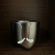 手工銀飾—巴洛克珍珠垂墜式耳環 耳針式耳環 巴洛克不規則珍珠