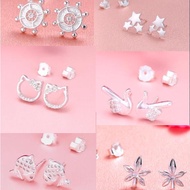 ( LOVYE ) Star Silver Italy 92.5 Stud Earring Female &