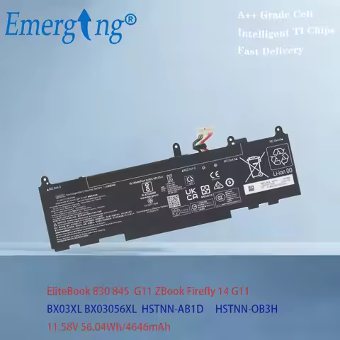 Emerging Battery BX03XL BX03056XL For 830 845 G11 ZBook Firefly 14 G11 HSTNN-AB1D HSTNN-OB3H 11.58V 