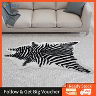 {SDGSEG} predolo Faux Zebra Print Rug Animal Rug Thick Gift Artificial Comfortable Area Rug Floor Ma